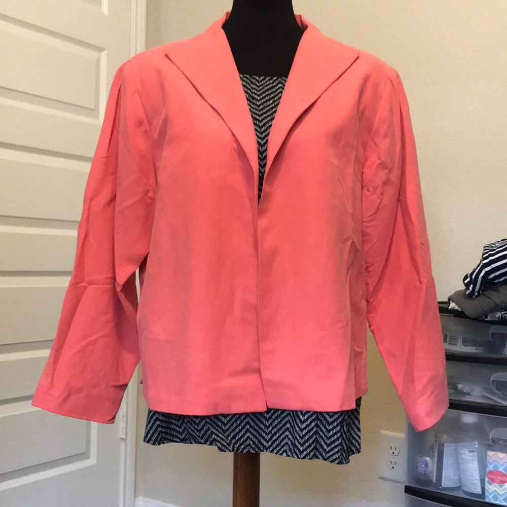Beautiful Coral Colored Blazer